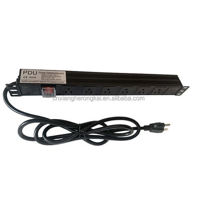 8 Way 20A Double-Break Switch American Standard Power Socket PDU for Power Distribution
