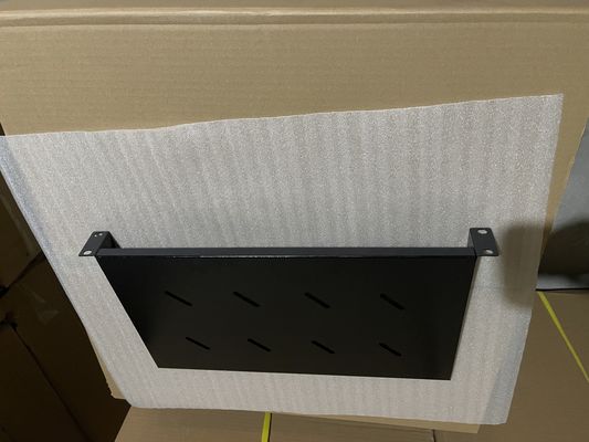 SPCC Cold Rolled Steel 1U Vented Keyboard Tray for Rack Mount Communication Tray