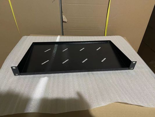 SPCC Cold Rolled Steel 1U Vented Keyboard Tray for Rack Mount Communication Tray