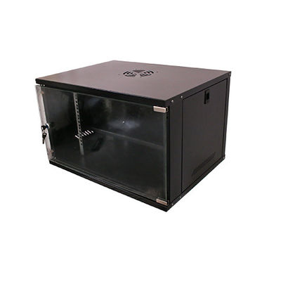 Two Locking Keys 6U Wall Mount Network Rack 19 Inch Computer Rack Small Network Cabinet