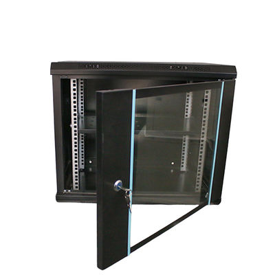 9U Data Center Server Rack Cabinet Made of SPCC Cold Rolled Steel for Office Network
