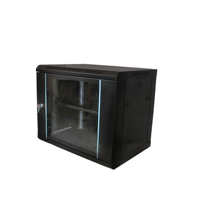 9U Data Center Server Rack Cabinet Made of SPCC Cold Rolled Steel for Office Network