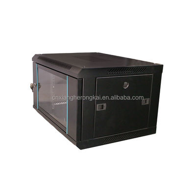 Stock Monitoring Console Metal Mesh Cabinet for Server Room 6U Open Wall Mounted PC
