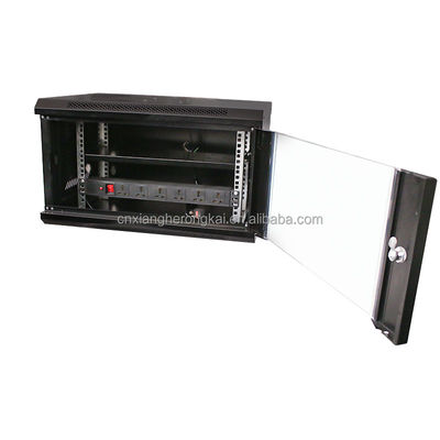 Networking Cabinet Wall Mounted Server Rack with L Rails and Double Section Design