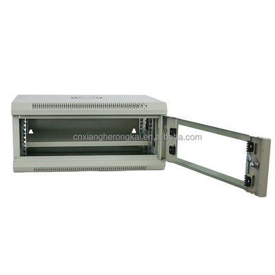 19 Inch Wall Mount Network Cabinet with Fixed Shelf 4U Rack 24 HDD 4U TV Cabinet Telecom Cabinet