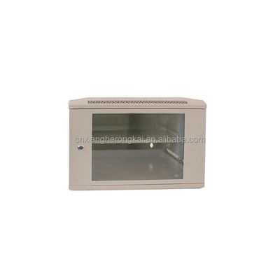 9U Wall Mount Network Server Rack with Toughened Glass Door Standard Server Cabinet