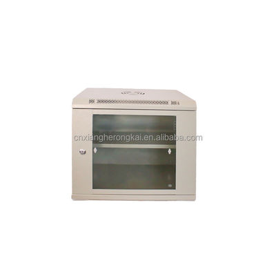 9U Wall Mount Network Server Rack with Toughened Glass Door Standard Server Cabinet