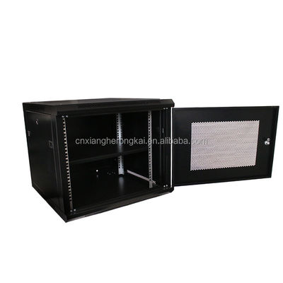 6U Wall Mounted Network Cabinet with Standard Server Rack Cabinet and Two Locking Keys