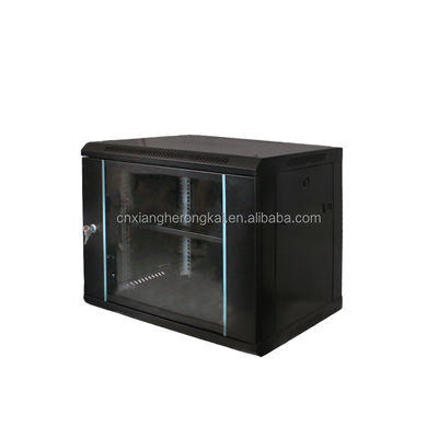 Wall-Mounted 9U Network Cabinet OEM Server and Double Section with Two Locking Keys