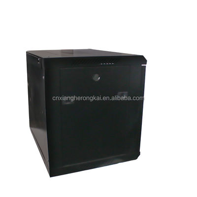 Wall-Mounted 9U Network Cabinet OEM Server and Double Section with Two Locking Keys