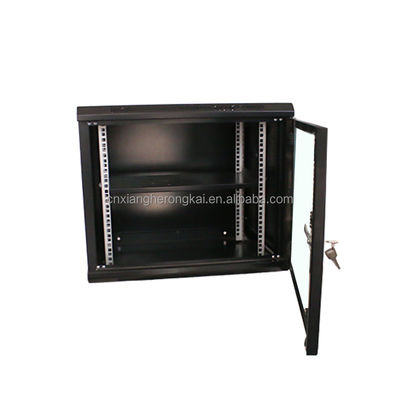 Wall-Mounted 9U Network Cabinet OEM Server and Double Section with Two Locking Keys