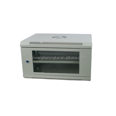 Standard 19-inch 6U Wall-Mounted Network Server Rack Cabinet in SPCC Cold Rolled Steel