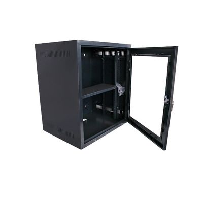 Server Room 19 Inch Waterproof Network Cabinet Customizable 9U Wall Mount Network Rack